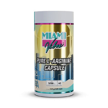 Arginina Pure L-Arginina 120 capsule, Miami Vibes, L-Arginina si complex A-AKG 1