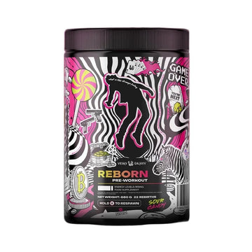 Pre-workout Reborn 680g, pudra, Veiny Galaxy, Supliment alimentar de tip pre-workout cu cofeina 1