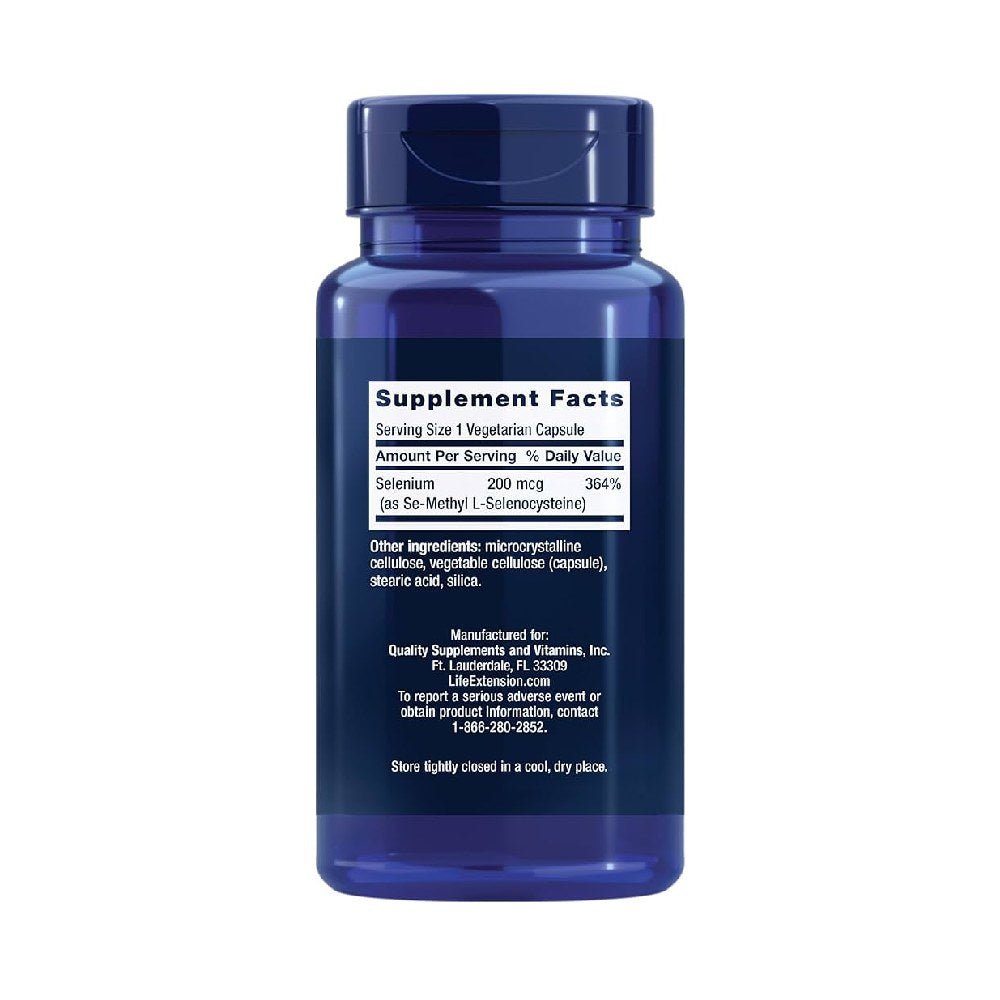 Se - Metil L - Selenocisteina 200mcg, 90 capsule, Life Extension, Supliment alimentar pentru sanatate 2
