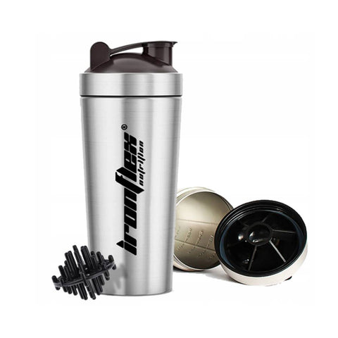 Shaker din inox, 750ml, Ironflex, Accesoriu fitness 1