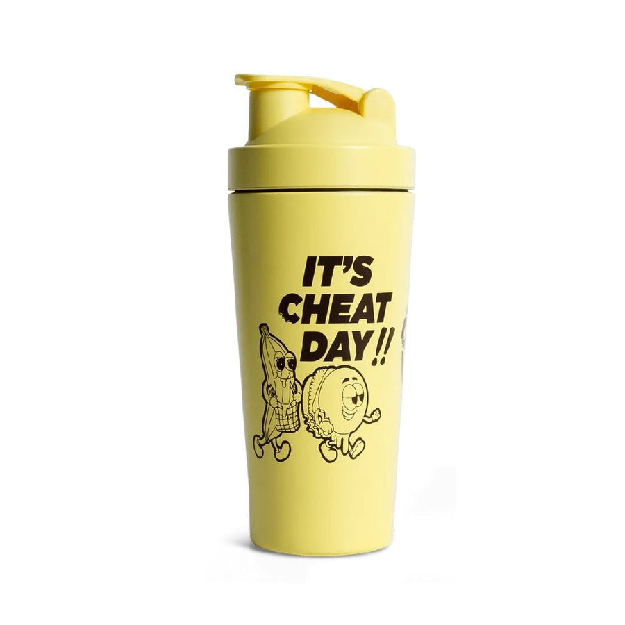 Shaker metalic 739ml, Quamtrax, Shaker fitness din otel inoxidabil 1