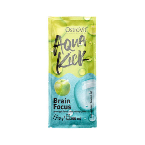 Stimulatoare focus | Aqua Kick Brain Focus pudra, 10g, Ostrovit, Supliment alimentar pentru energie si concentrare 0