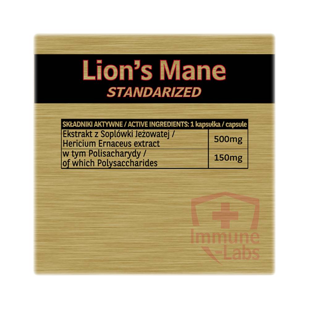 Stimulatoare focus | Extract de Ciuperca Coama Leului, 60 capsule, Immune Labs, Supliment alimentar pentru sanatate 1
