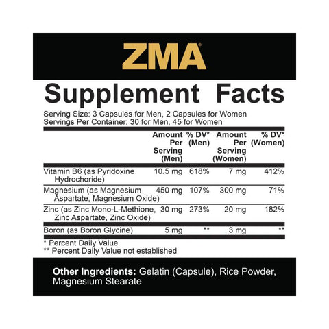 Stimulente hormonale | ZMA Core, 90 capsule, 5% Rich Piana, Supliment stimulare hormonala 1
