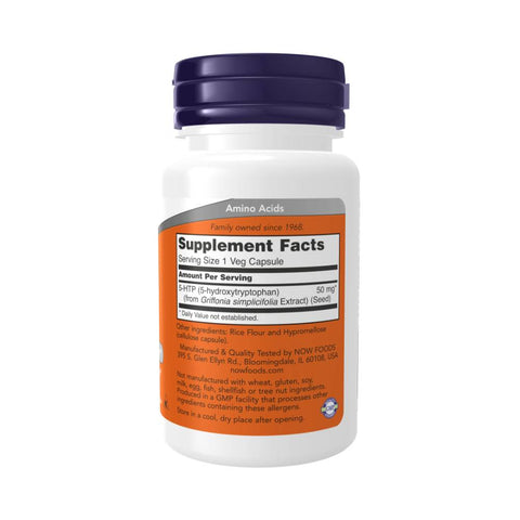 Suplimente sanatate 5 - HTP 50mg, 30 capsule, Now Foods, Supliment alimentar antistres 2