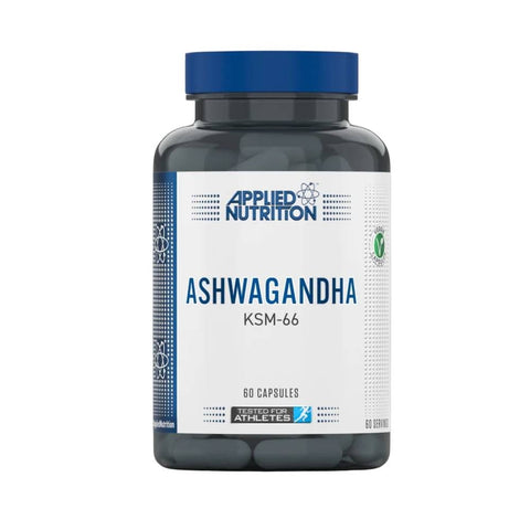 Suplimente antistres | Ashwagandha KSM-66, 60 capsule, Applied Nutrition, Supliment alimentar pentru sanatate 0