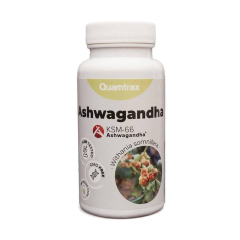 Suplimente antistres | Ashwagandha KSM-66, 60 capsule, Quamtrax, Supliment alimentar pentru sanatate 0
