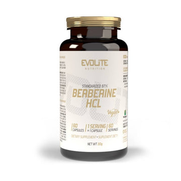 Digestie | Berberina HCl 400mg, 60 capsule, Evolite Nutrition, Supliment alimentar pentru sanatate 0