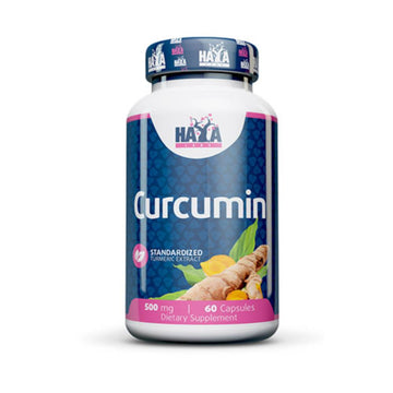 Digestie | Curcumina 500mg, 60 capsule, Haya Labs, Supliment antioxidanti sportivi 0