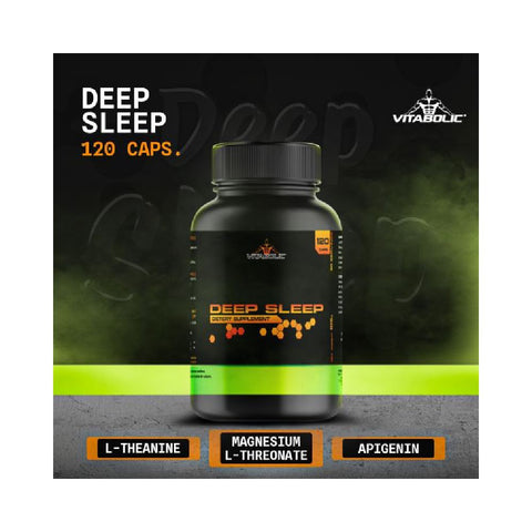 Suplimente sanatate Deep Sleep, 120 capsule, Vitabolic, Supliment alimentar pentru relaxare 2