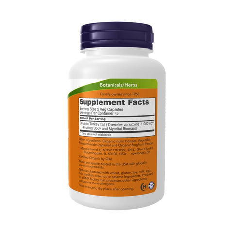 Now Foods | Extract de Ciuperca Coada Curcanului 1000mg, 90 capsule, Now Foods, Supliment alimentar pentru sanatate 1