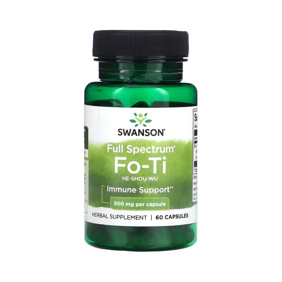 Suplimente antistres | Extract de Fo-Ti 500mg, 60 capsule, Swanson, Supliment alimentar pentru sanatate 0