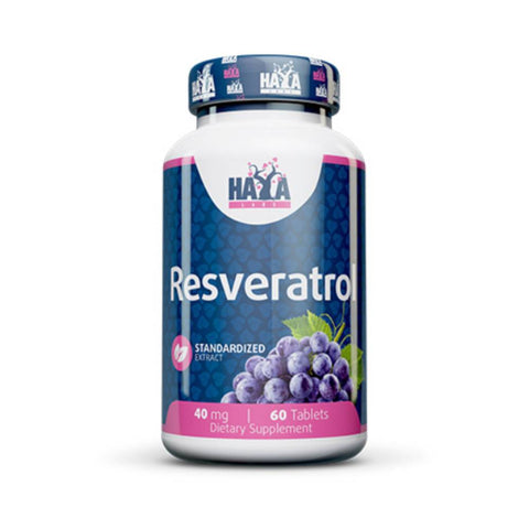 undefined | Resveratrol 40mg, 60 tablete, Haya Labs, Supliment antioxidanti sportivi 0