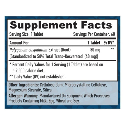 undefined | Resveratrol 40mg, 60 tablete, Haya Labs, Supliment antioxidanti sportivi 1