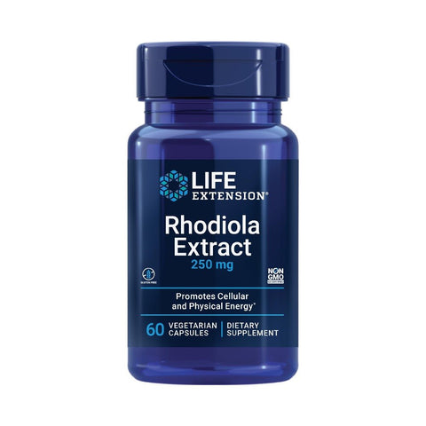 Stimulatoare focus | Rhodiola Extract 250mg, 60 capsule, Life Extension, Supliment alimentar pentru sanatate 0