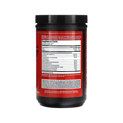 Pre-workout | Nitrotest, pudra, 474g, Musclemeds, Pre-workout+stimulator testosteron 1