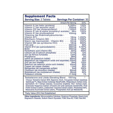 Testovite, 90 capsule, Hi - Tech Pharmaceuticals, Supliment stimulator hormonal 2