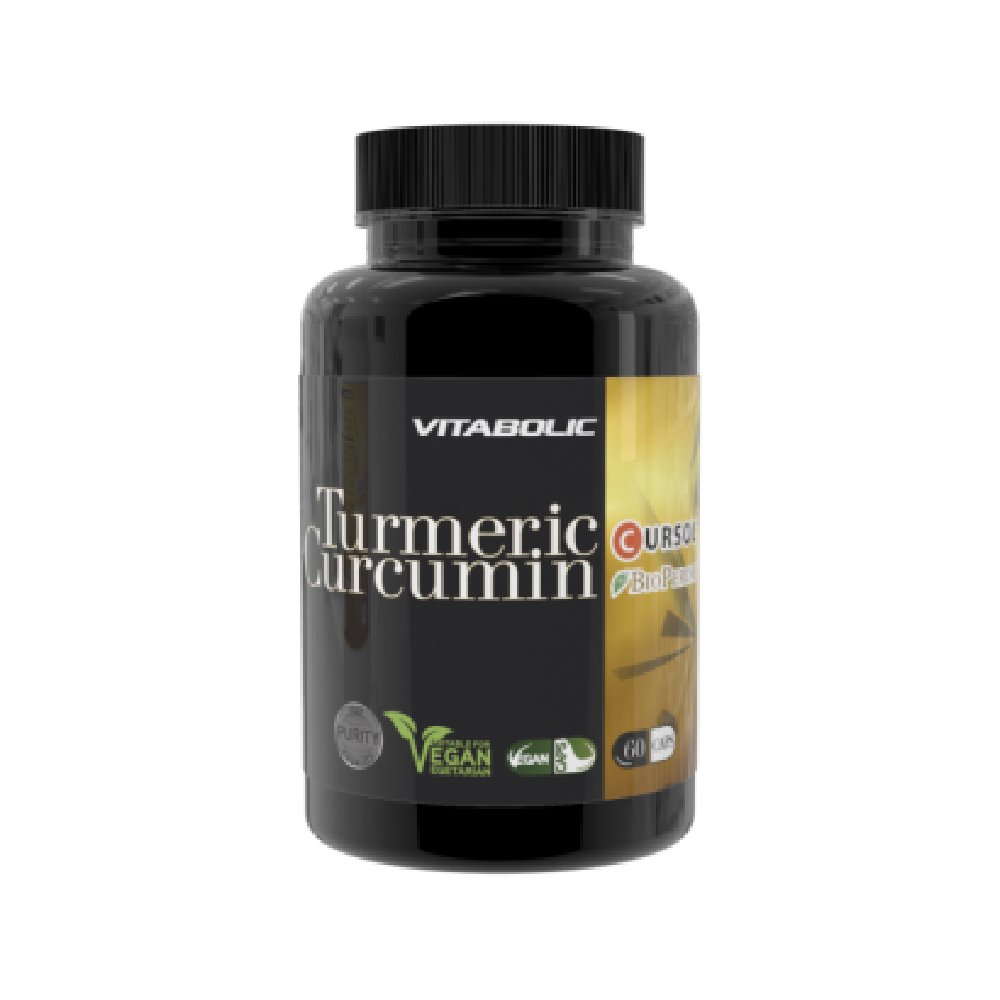 Turmeric Curcumin Cursol 60 capsule, Vitabolic, Supliment cu piperina si curcuma