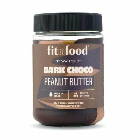 Crema tartinabila Twist Ciocolata + unt de arahide, 350g, Fitnfood, Crema tartinabila 2
