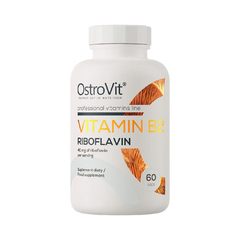 Vitamina B2 Riboflavina 40mg, 60 capsule, Ostrovit, Supliment alimentar pentru sanatate 1