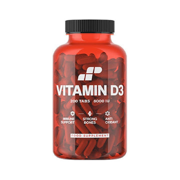 Vitamine si minerale Vitamina D3 8000IU 200 tablete, MP Nutrition, Supliment alimentar pentru sanatatea oaselor 1