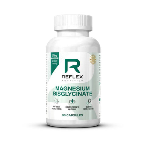 Minerale | Bisglicinat de magneziu, 90 capsule, Reflex Nutrition, Supliment alimentar pentru reducerea oboselii 0