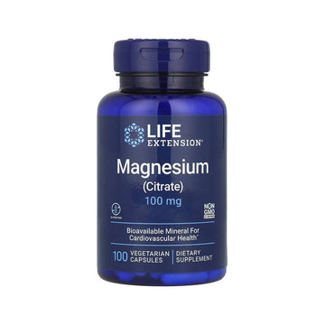Minerale | Magneziu Citrat 100mg, 100 capsule, Life Extension, Supliment alimentar pentru sanatate 0