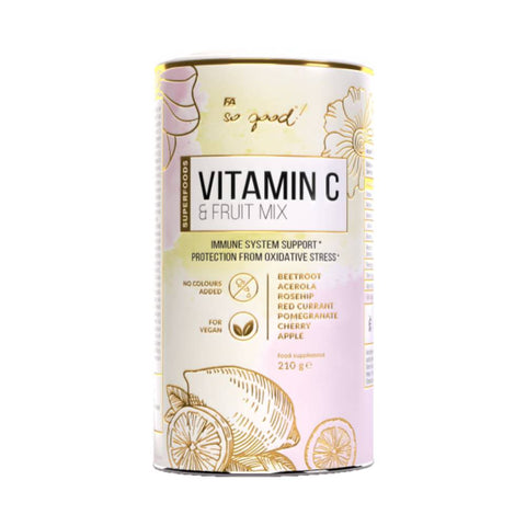 Vitamine | So good! Vitamin C & Fruit Mix pudra, 210g, Fitness Authority, Complex vitamina C si extracte de fructe 0