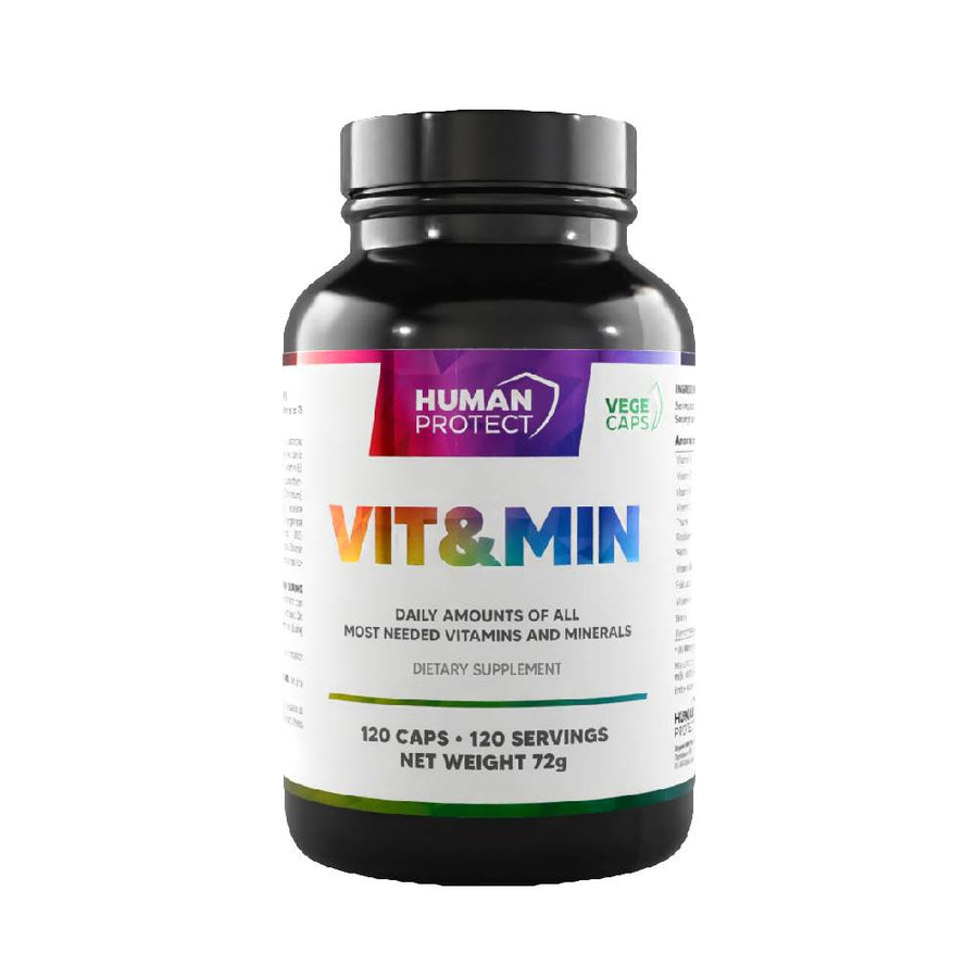 Human Protect | Vit & Min, 120 capsule, Human Protect, Complex de vitamine si minerale 0