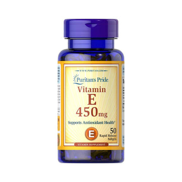 Vitamine | Vitamina E 450mg, 50 capsule, Puritan's Pride, Supliment alimentar pentru sanatate 0