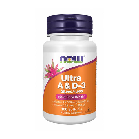 Vitaminele A si D3 Ultra, 100 capsule, Now Foods, Supliment alimentar pentru sanatate 1