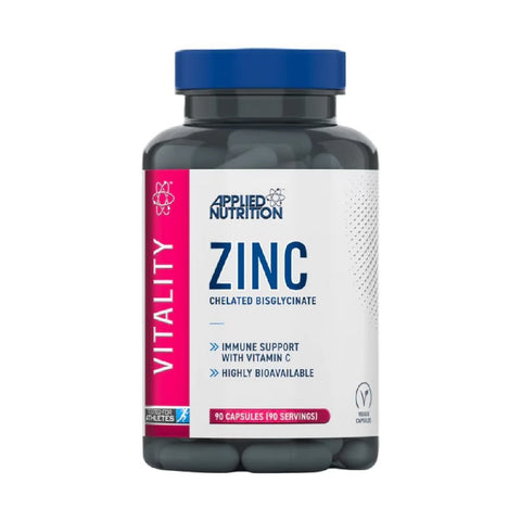 Vitamine si minerale Zinc 90 capsule, Applied Nutrition, Supliment alimentar pentru imunitate si sanatate 1