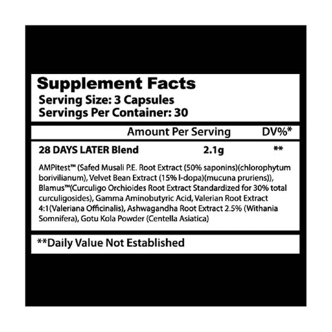 Stimulente hormonale | 28 Days Later 90 capsule, Insane Labz, Supliment crestere masa musculara 1