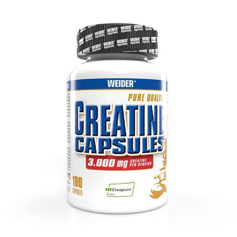 Creatina | Creatina pura 3000mg, 100 capsule, Weider, Supliment crestere masa musculara 0