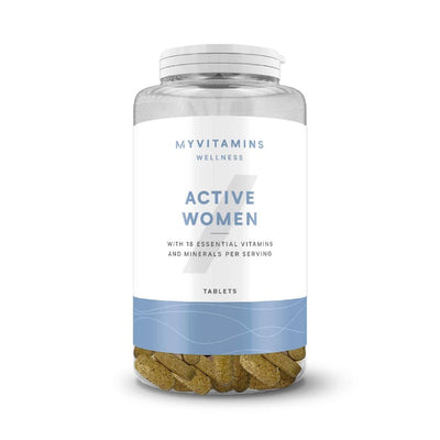 Suplimente pentru oase si articulatii | Active Women, 120 tablete, Myvitamins, Complex de vitamine si minerale pentru femei 0