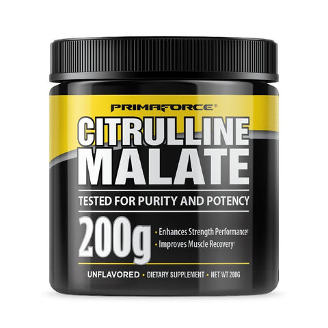 Pre-workout | Malat de citrulina, pudra, 200g, Primaforce, Oxid nitric 0