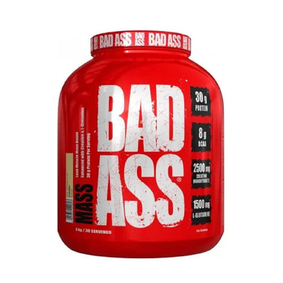 Gainer | Mass, 3kg, pudra, Bad Ass, Mix pentru crestere masa musculara 0