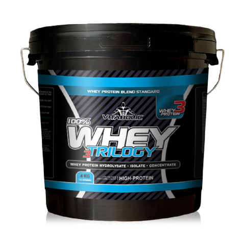 Slabire & Ardere grasimi | Whey Trilogy, pudra, 4kg, Vitabolic, Blend proteic pentru crestere masa musculara 0