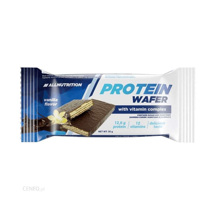 Alimente & Gustari | Baton de napolitane cu proteine, 35g, Allnutrition, Imbogatit cu vitamine 0