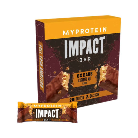 Batoane proteice | Impact Baton proteic, 64g, My Protein, Continut scazut de zaharuri 0