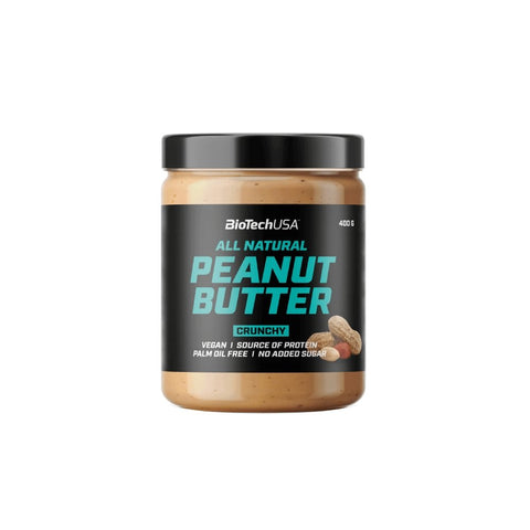 Alimente & Gustari | Unt de arahide 400g, Biotech Nutrition, Gust natural 1