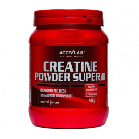 Creatina | Creatina monohidrata Super, pudra, 500g, Activlab, Supliment pentru cresterea masei musculare 0