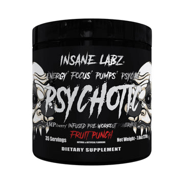 Suplimente antrenament | Psychotic Black, pudra, 221g, Insane Labz, Supliment alimentar pre-workout cu cofeina 0
