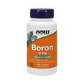 Suplimente pentru oase si articulatii | Bor 3mg, 100 capsule, Now Foods, Supliment sanatate osoasa, potrivit pentru vegani 0