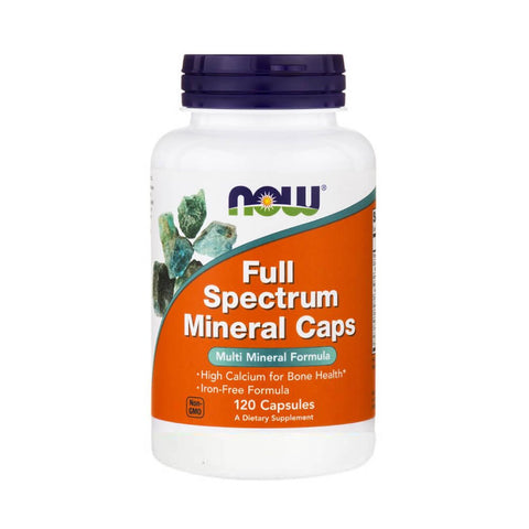 Suplimente pentru oase si articulatii | Full Spectrum Mineral Caps 120 capsule, Now Foods, Complex de minerale 0