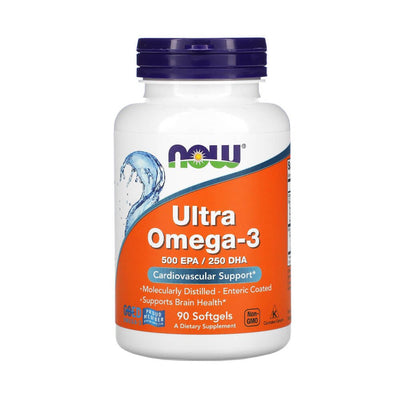 Acizi grasi Omega | Ultra Omega 3 1000mg (500 EPA / 250 DHA), 90 capsule moi, Now Foods, Acizi grasi omega 3 0