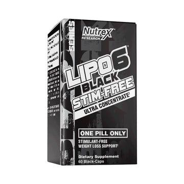 Slabire & Ardere grasimi | Lipo 6 Black Stim Free 60 capsule, Nutrex, Arzator grasimi 0