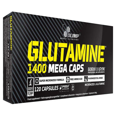 Aminoacizi | L-glutamina 1400mg, 120 capsule, Olimp Sport Nutrition, Supliment pentru refacere 0