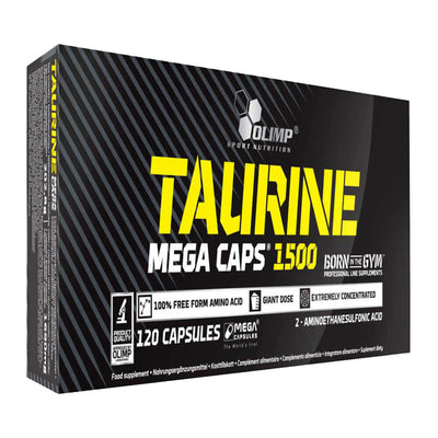 Aminoacizi | Taurina Mega Caps 1500mg, 120 capsule, Olimp Sport Nutrition, Supliment alimentar 0