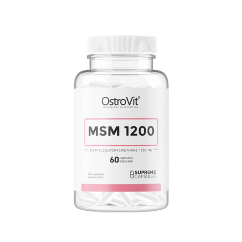 Suplimente pentru oase si articulatii | MSM 1200mg, 60 capsule, Ostrovit, Supliment alimentar pentru piele, par, unghii si articulatii 0